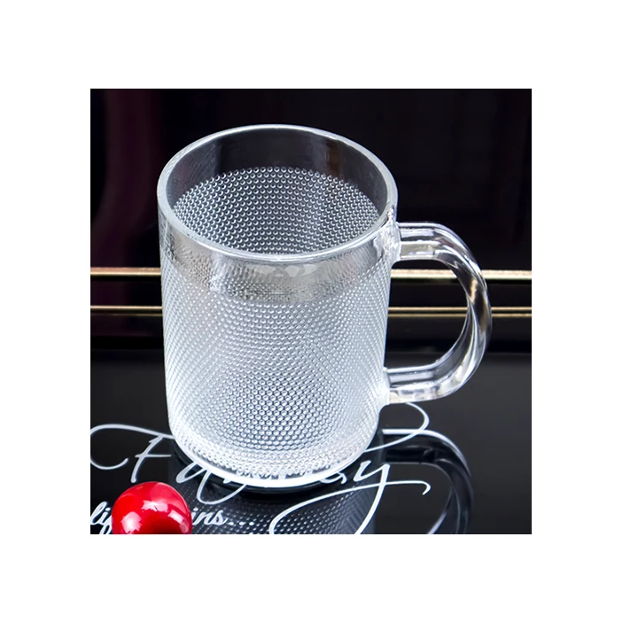 Manufacturer Wholesale Reusable Iced Glass Sublimation Tea Coffee Mug with Handle