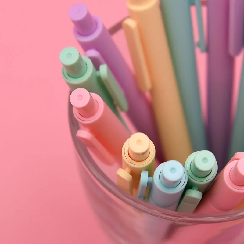Hot selling 5pcs/box Multi Colored Gel Pens Retractable 0.5mm Smooth
