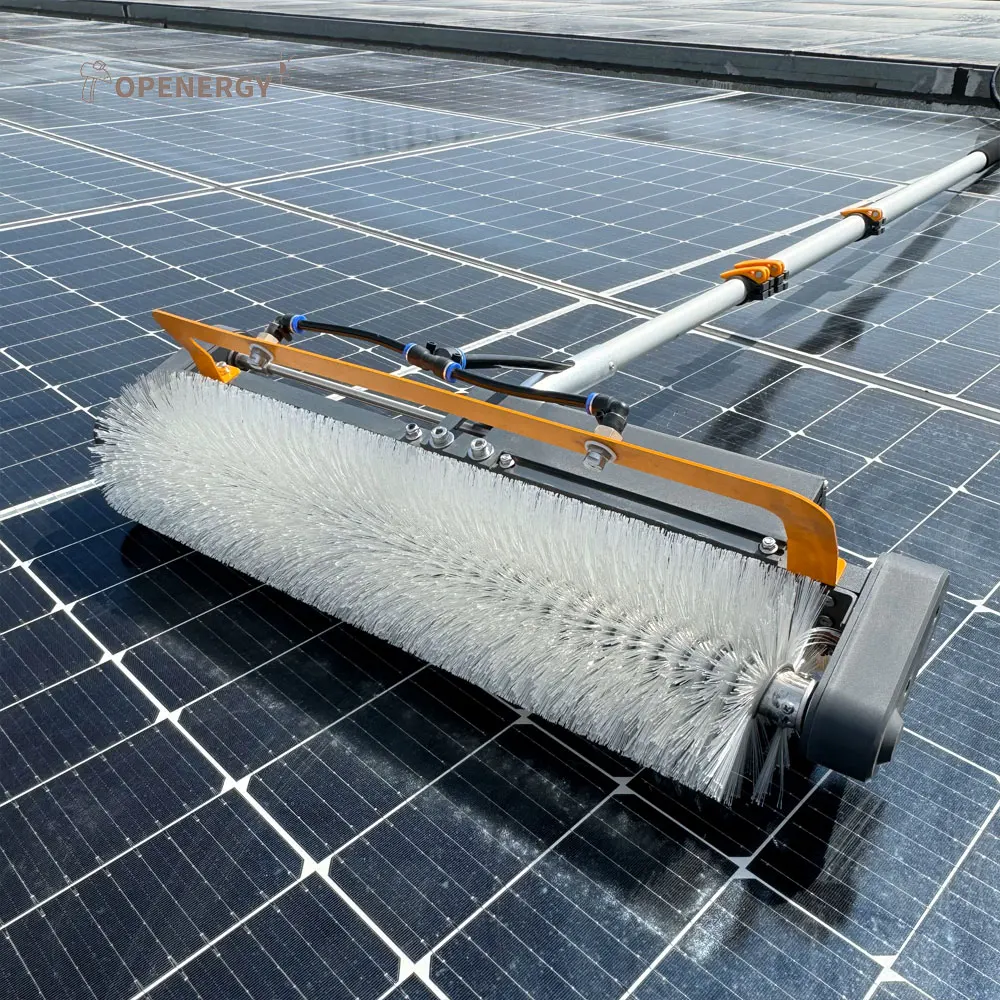 Solar panel cleaning roller brush robot accessories roller spiral brush head for solar panel cleaning robot