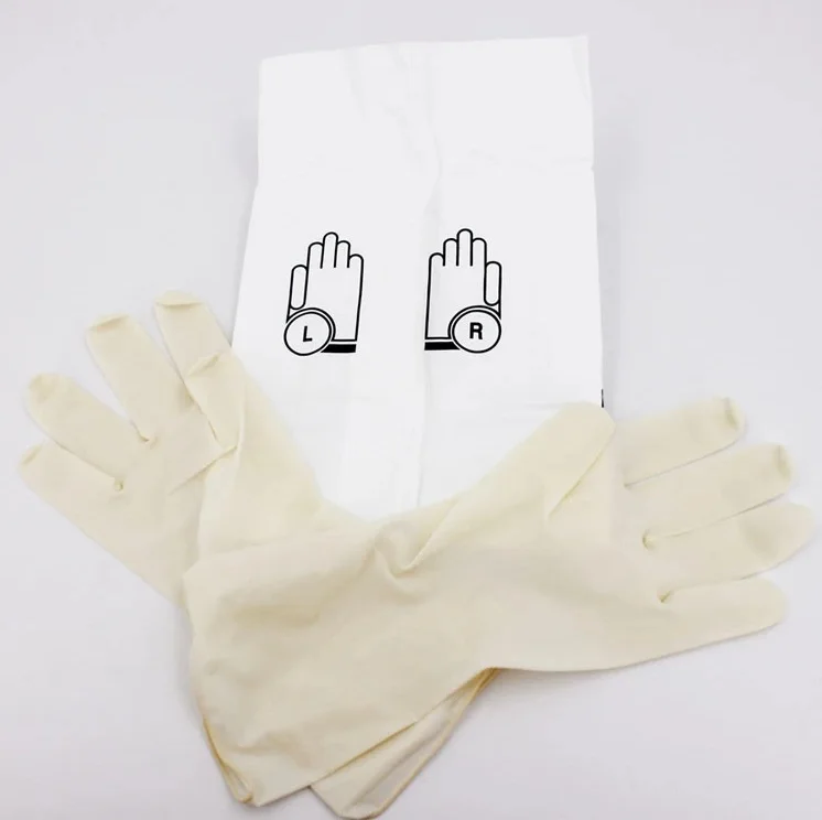 Medical Grade Powder-Free Latex Surgical Gloves Disposable Sterile Gloves for Medical Use