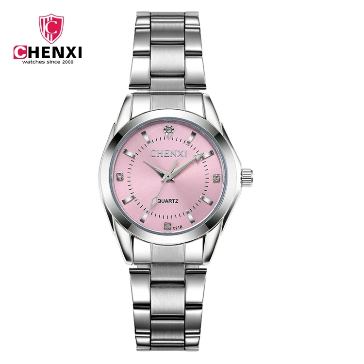ChenXi CX-021B High Quality Stainless Steel Female Quartz Watches Ladies Fashion Girl Water Resistant Watch
