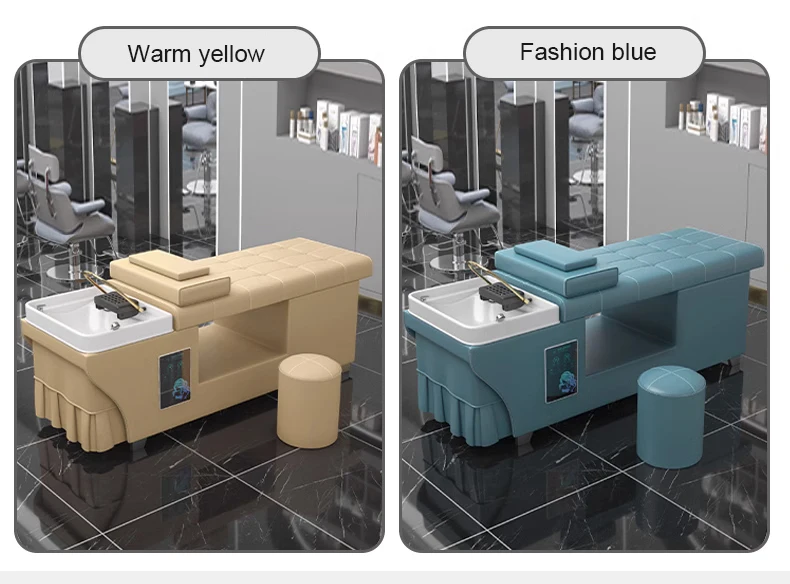 Hot selling Luxury water storage beauty bed massage bed shampoo bed 90L large capacity water tank barber store spa