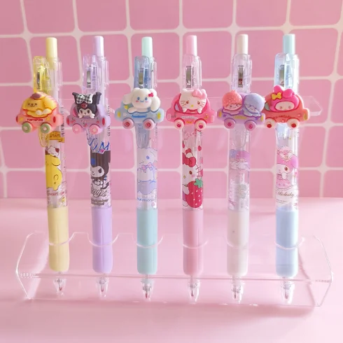 Новый Sanrio большой белый пудинг собака мультяшная нейтральная ручка фирменная для воды канцелярские принадлежности черная