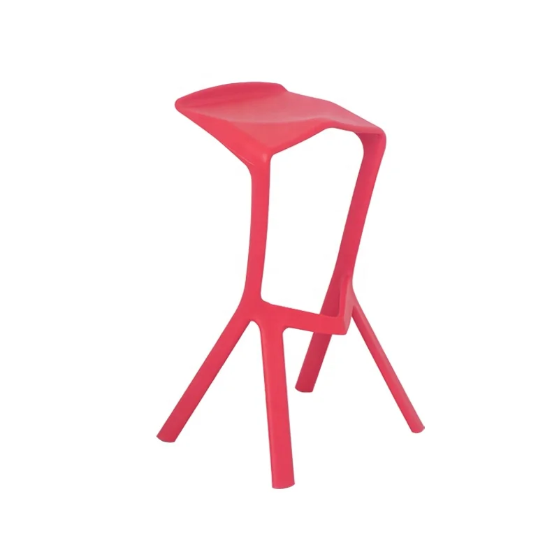 whosale colorful nordic bar chair modern style stackable  plastic chair Muira bar stools