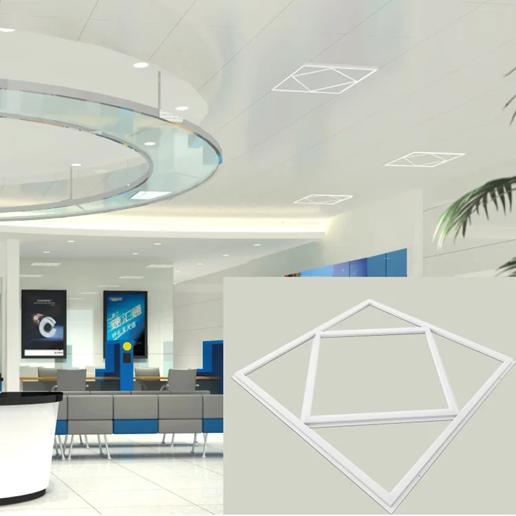 ultra slim led panel lights ceiling downlight 6500k 3000k 4000k led recessed pot ceiling light lattice frame panel light