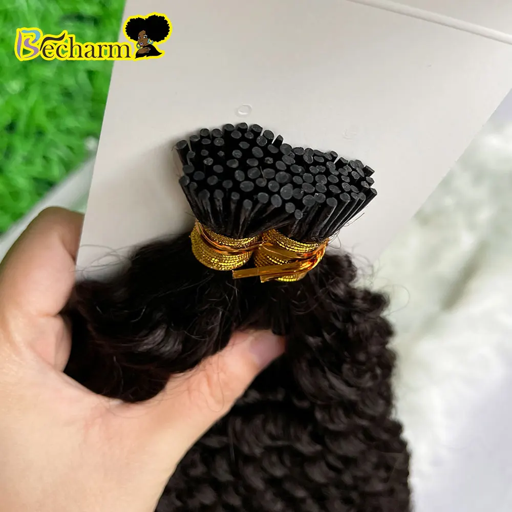 Wholesale price bundle virgin hair,raw unprocessed virgin brazilian hair bundle,100% human hair i-tip hair extensions