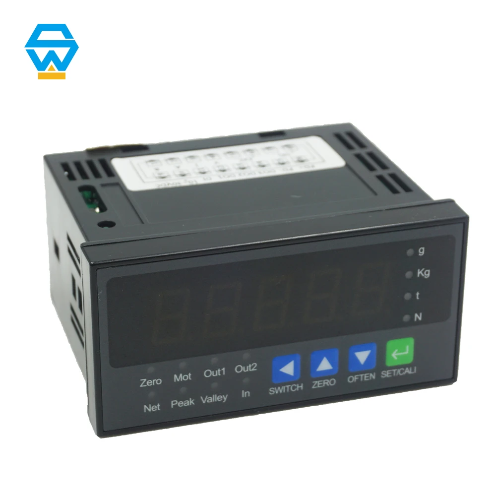 Factory weighing controller Alarm display device load cell indicator with RS485+transistor output