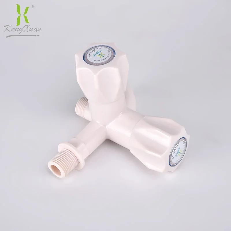 3 way ABS plastic bibcock water tap for mop pond, washing machine, swimming pool