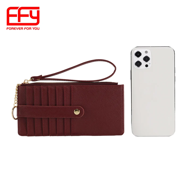 FFY New Fashion Portable Long Zipper Female Card Holder Wallet