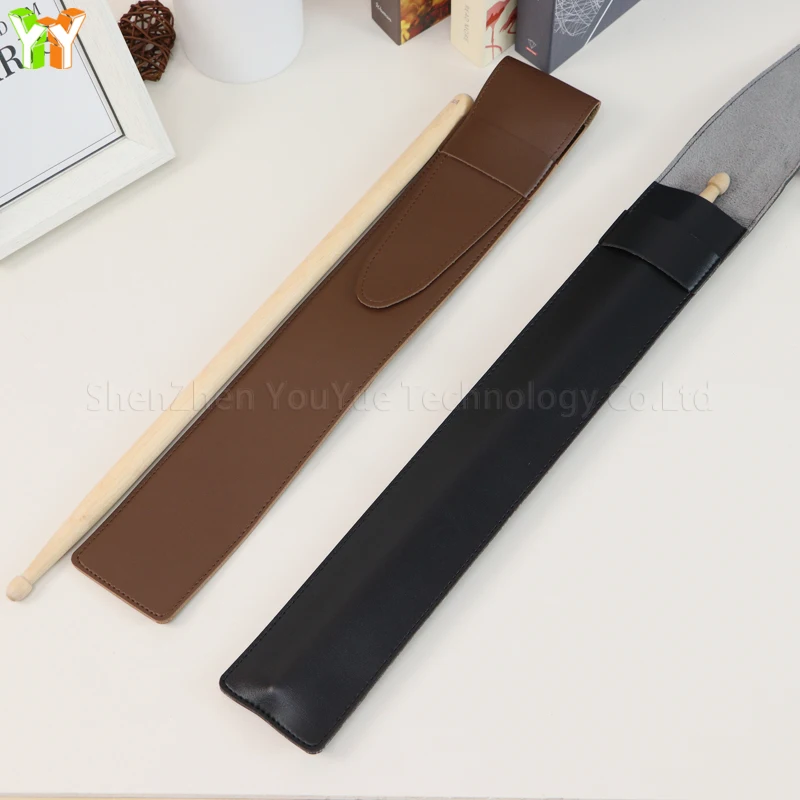 RTS Leather Drumstick Bag Drumstick Holder Drum Sticks Case Drum Stick Cover Bag Drum Key keychain Drummer Gifts