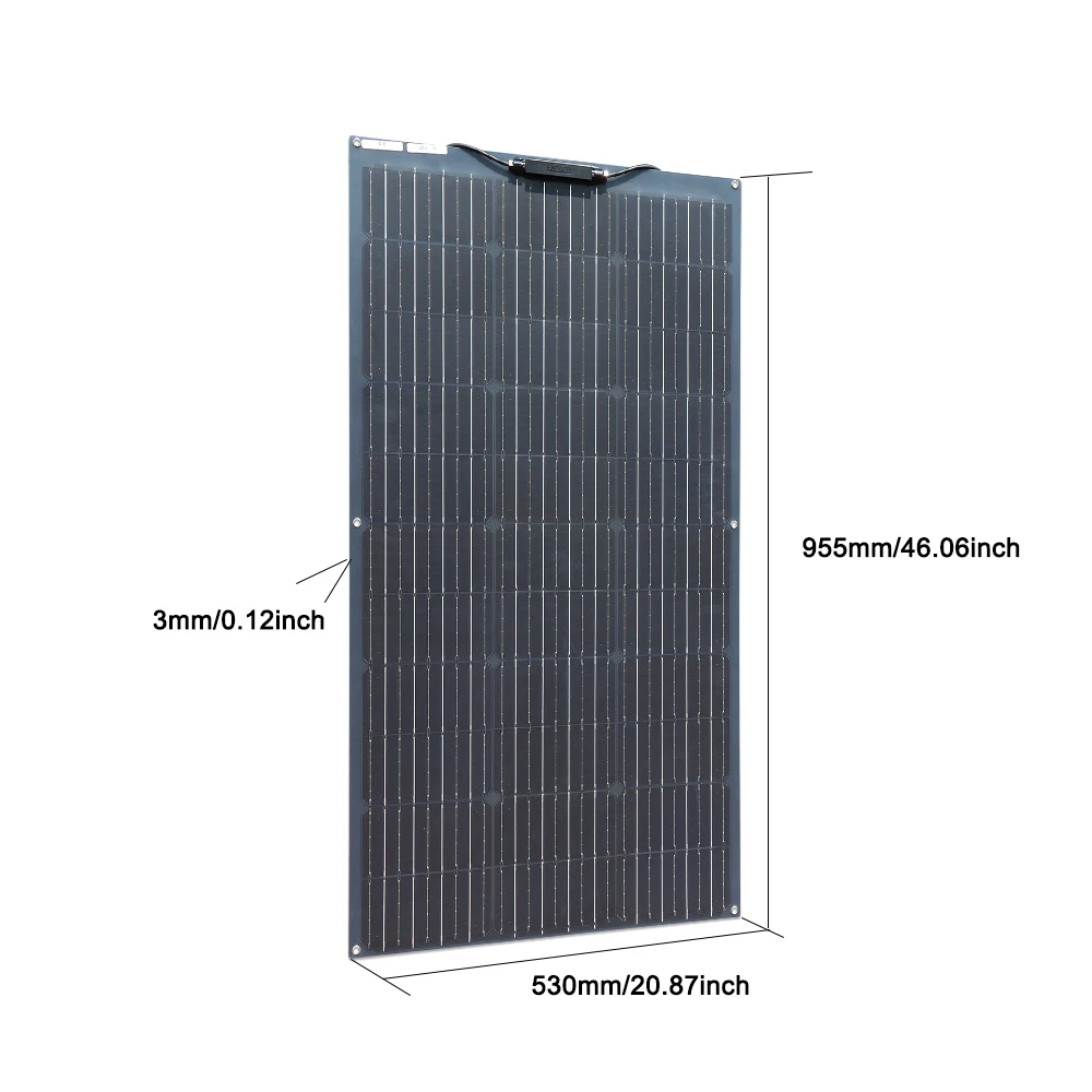 High Quality 100W Solar Panels with Super Transparency ETFE Film