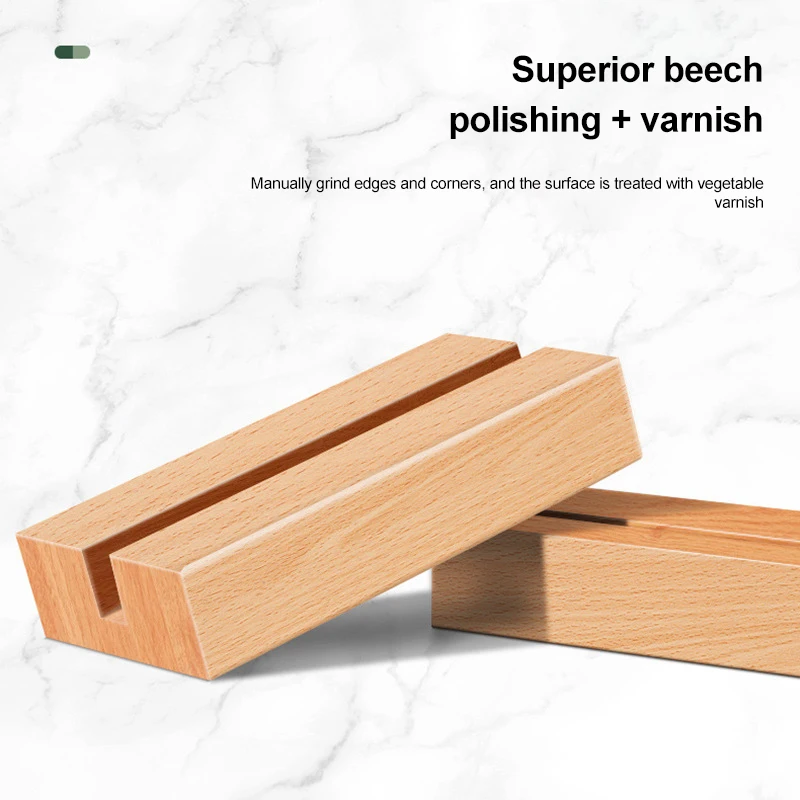 wholesale acrylic sign holders Tabletop Photo Frame Menu Holder Display Stand With Wood Base table numbers holder A4 A5 A6