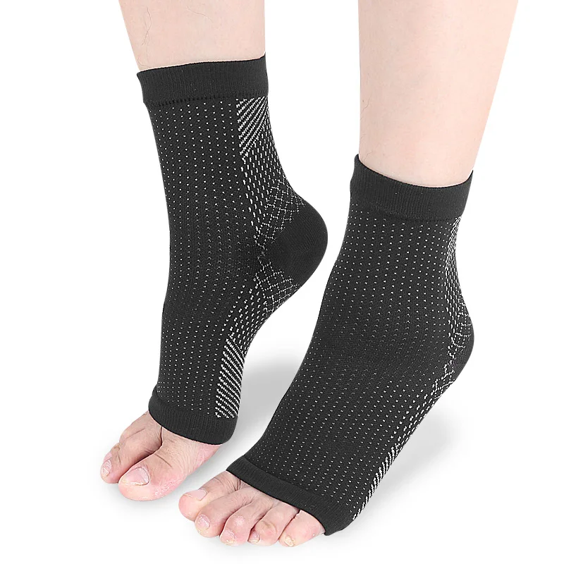 Sports Compression Socks Exposed Toe Compression Ankle Heel Socks anti fatigue ankle foot compression socks