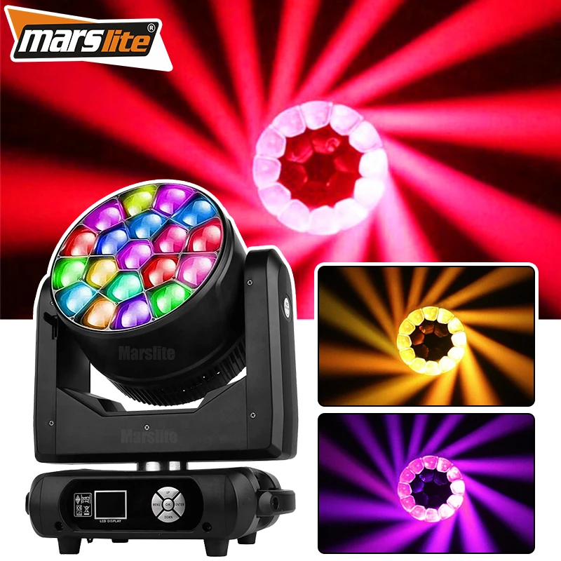 Big Bee Eye 19x15w Zoom Wash LED Moving Head Light K15 1915 Rgbw 4in1 Bee Eye Moving Head Light for DJ Bar Concert