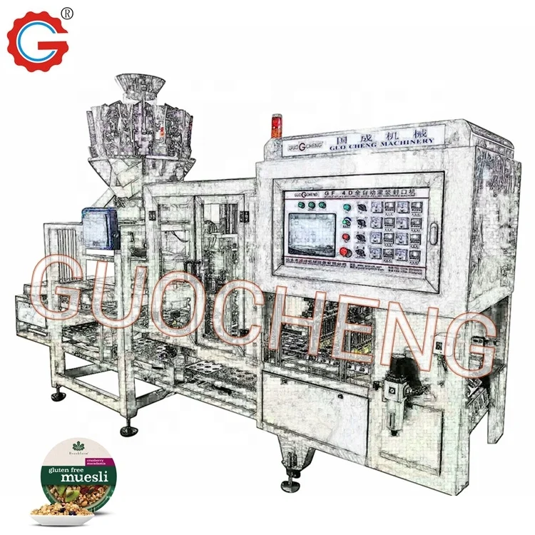 Multi head Cat Dog Food Cup Filling Sealing Machine Quantitive Filling Machine