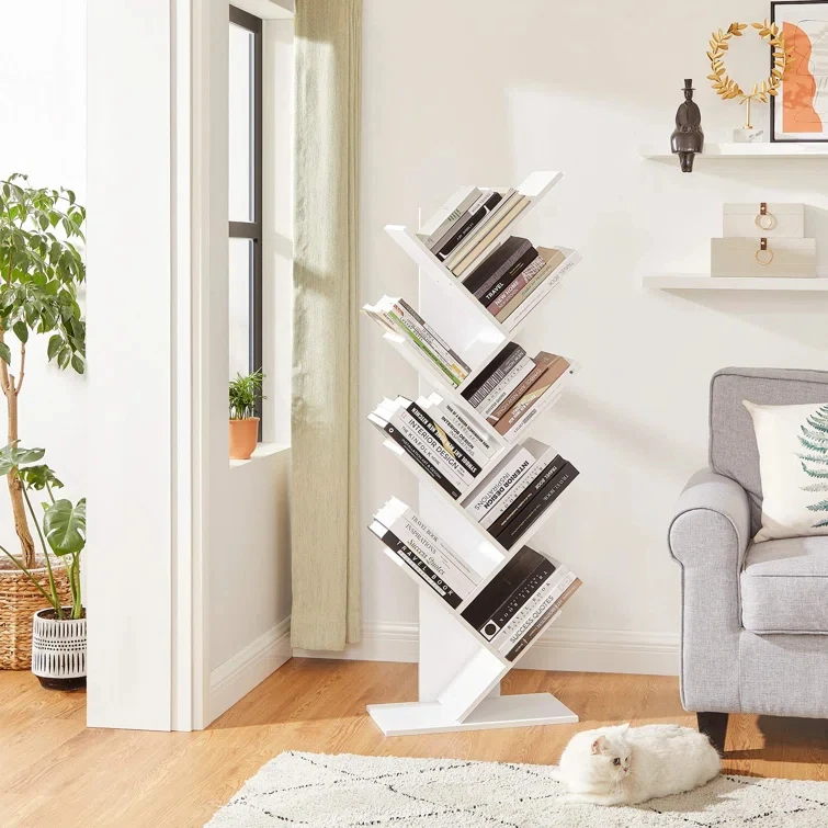 Modern Revolving Bookcase Mini Wood Shelf Wholesale Private Label Sofas for Living Room Solid Wood Furniture