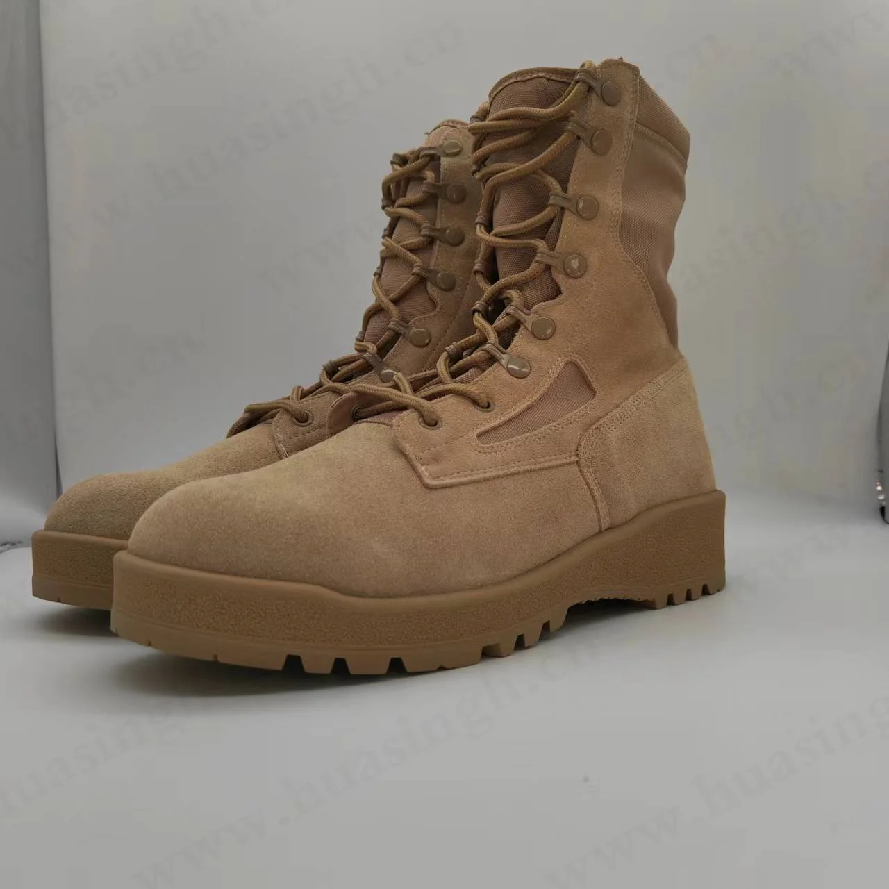 WCY,national field training good quality rubber outsole tactical desert boots steel toecap HSM056