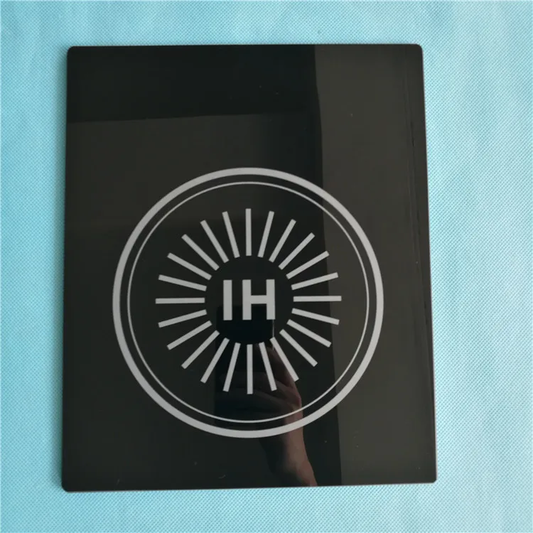 High temperature black glass ceramic cooking plate, ceramic glass for induction cooker glass top