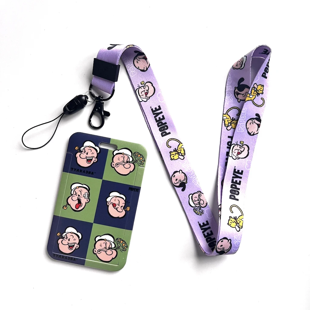Anime PU Card Holder /Bus ID Bank Credit Cards Case Kids Cartoon Pink Strawberry Pattern Cover With String