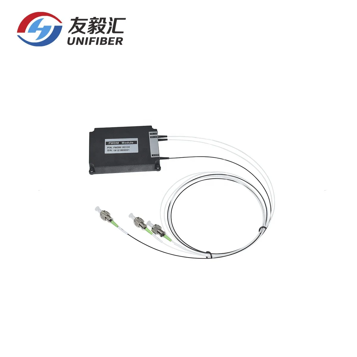 1x2 channel FWDM module, 1550 pass / 1310 & 1490 reflect, for PON & CATV WDM Optical Systems