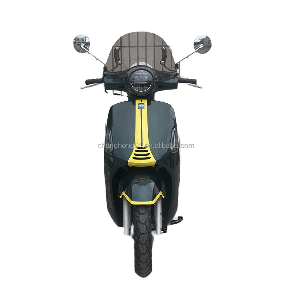 Chinese Adults Tow Wheeled Scooter 85KM/H Gasoline Powered Motorcycle Moped 4-stroke Air-cooling 125cc Gas Scooter (BELLA B)