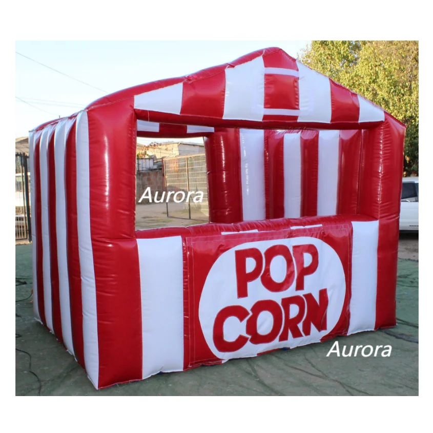 Ice Cream Cart Booth Inflatable Booth bouncer portable food Cotton candy inflatable advertising vehicle
