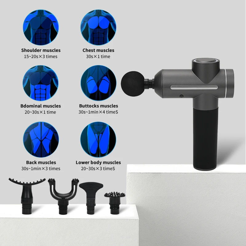 Handheld  Muscle Deep Tissue Fascial Percussion Massage Products Relaxing Muscles Massage Fascia Massage Gun