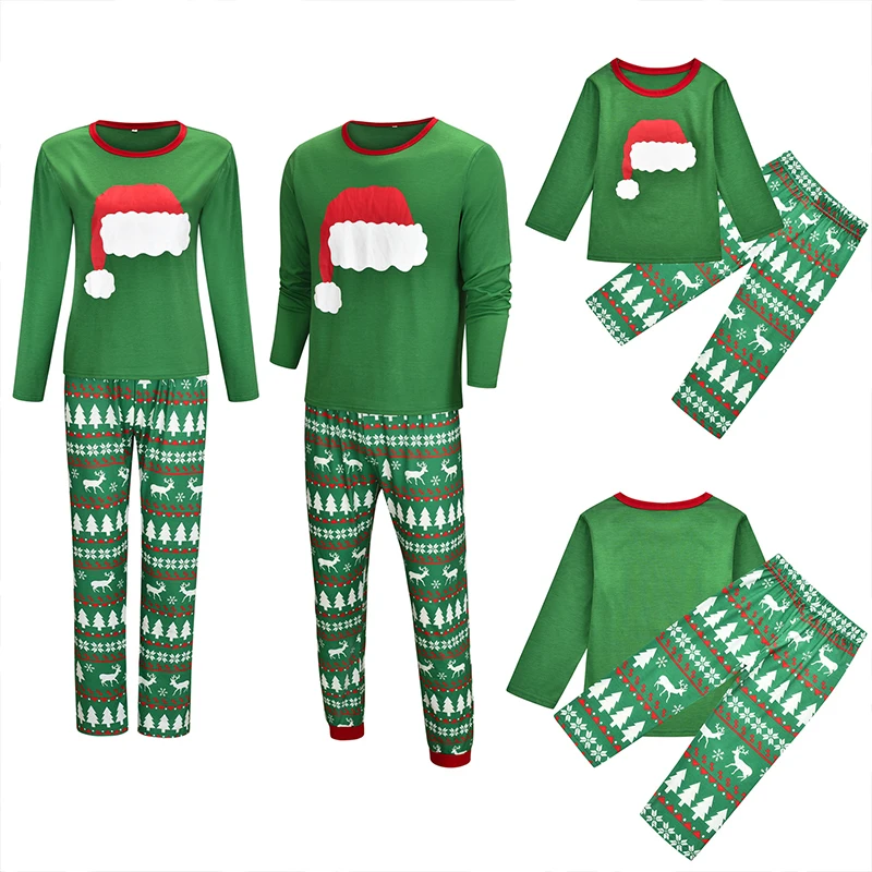 KKVVSS 8673-10 family matching Christmas pieces wear women man casual sets at home party kids comfort sleepwear