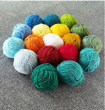 Various Colors Soft hand knitting yarn Baby Yarn 4ply 50g milk cotton yarn