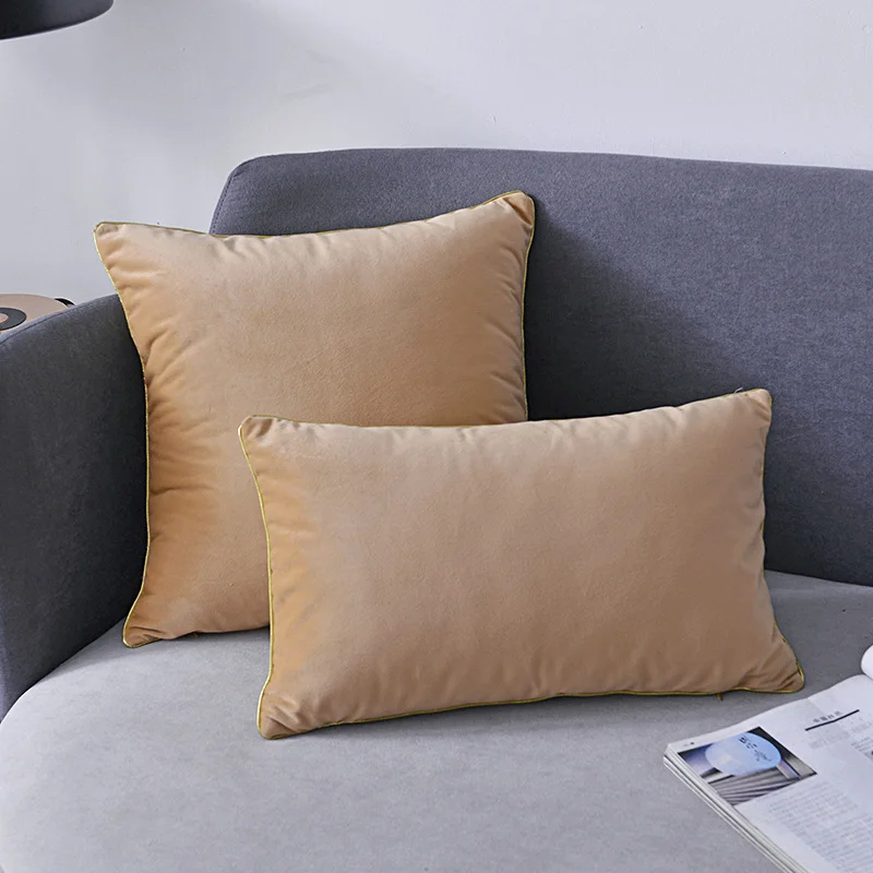 Innermor Modern Living Room Luxury Solid Pattern Cushion Cover sets 2 pack 18x18 Throw Pillow Case