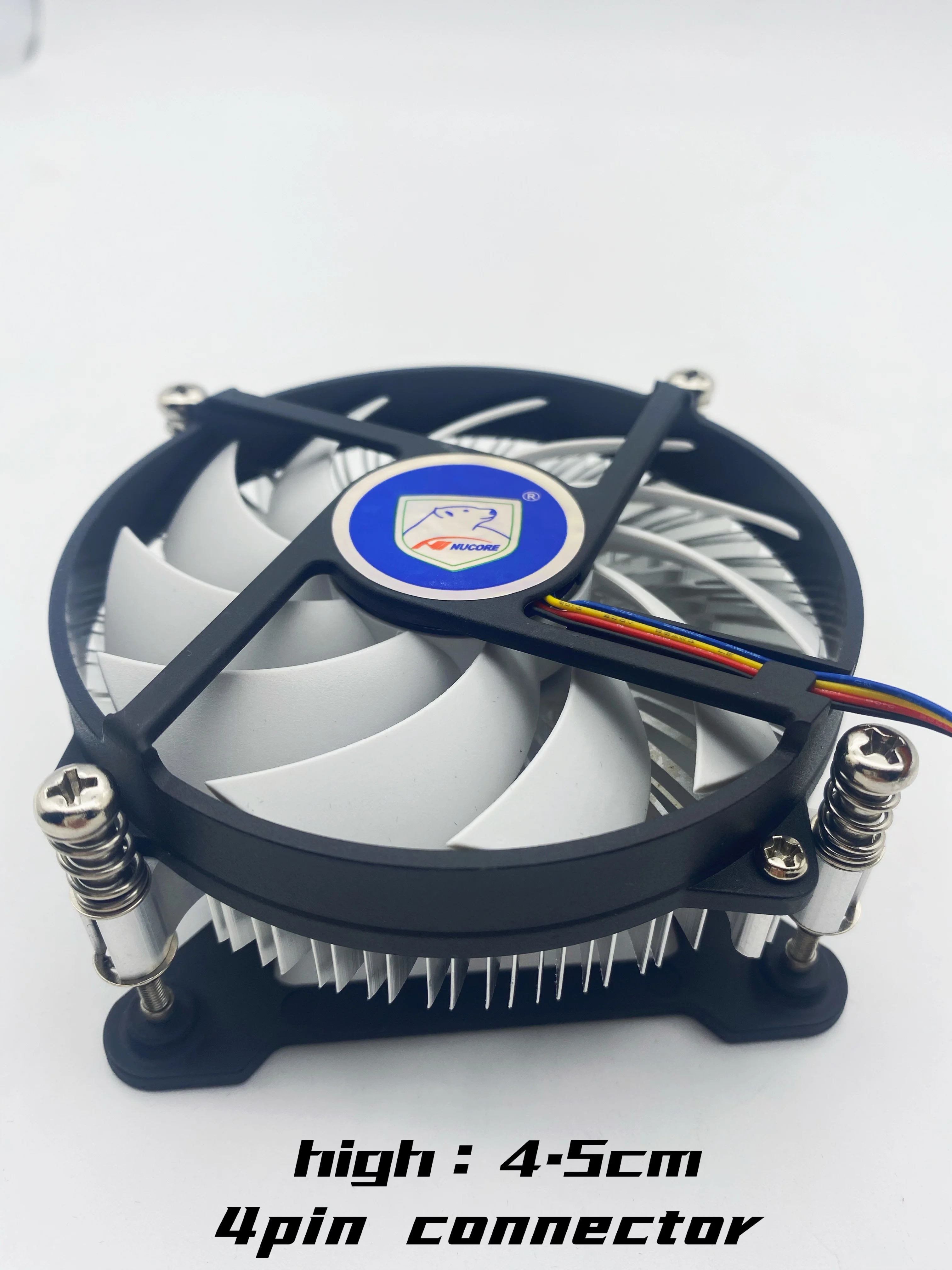 Миниатюрный теплоотвод ITX/маленькая форма (3 л) 95 Вт/алюминиевый радиальный теплоотвод с большим медным сердечником, теплоотводящий вентилятор для процессора ПК