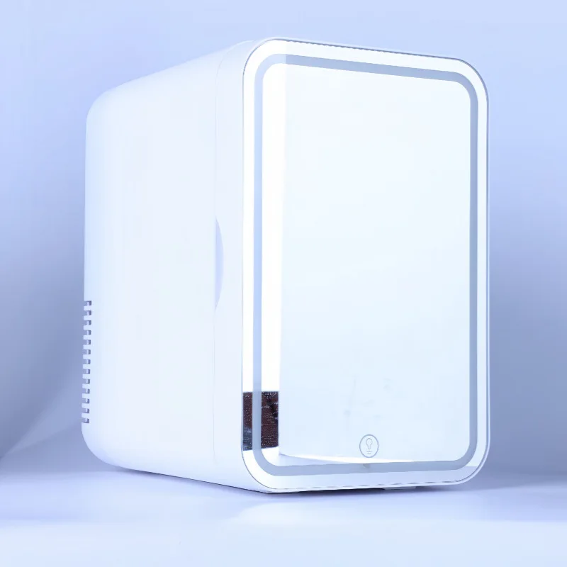 Wholesale Portable Mirrored Beauty Fridge With LED Lighting Mini Refrigerator Cosmetic Mini Makeup Skincare Fridge