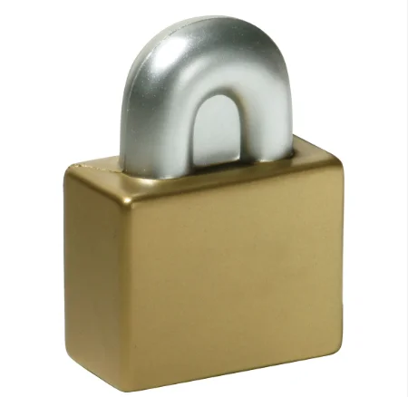 Custom Logo PU Foam Anti lock stress balls Padlock Stress Relievers Toys