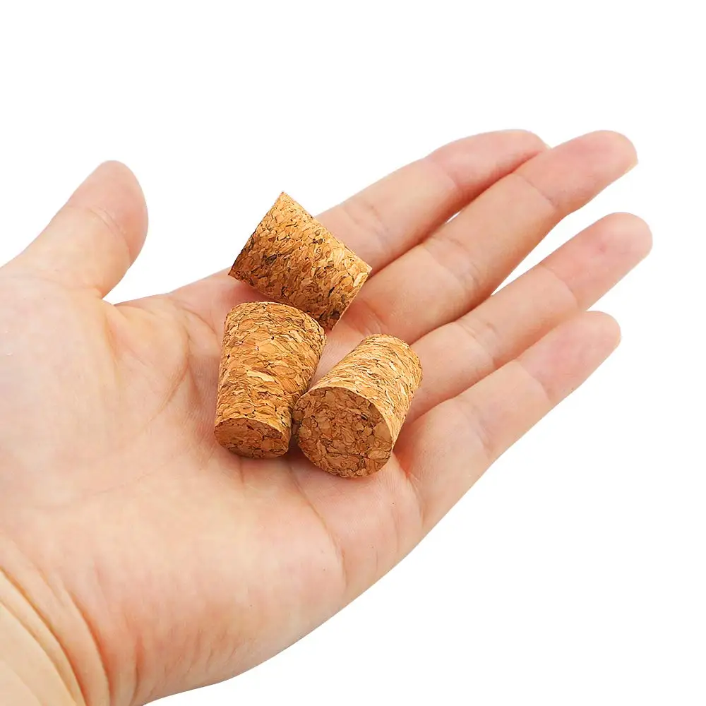Eco Friendly Cork Plug Caps Variety Size Glass Jar Cork Lids Wine Glass Jar Wood Cork Stopper For Glass Bottle Jars