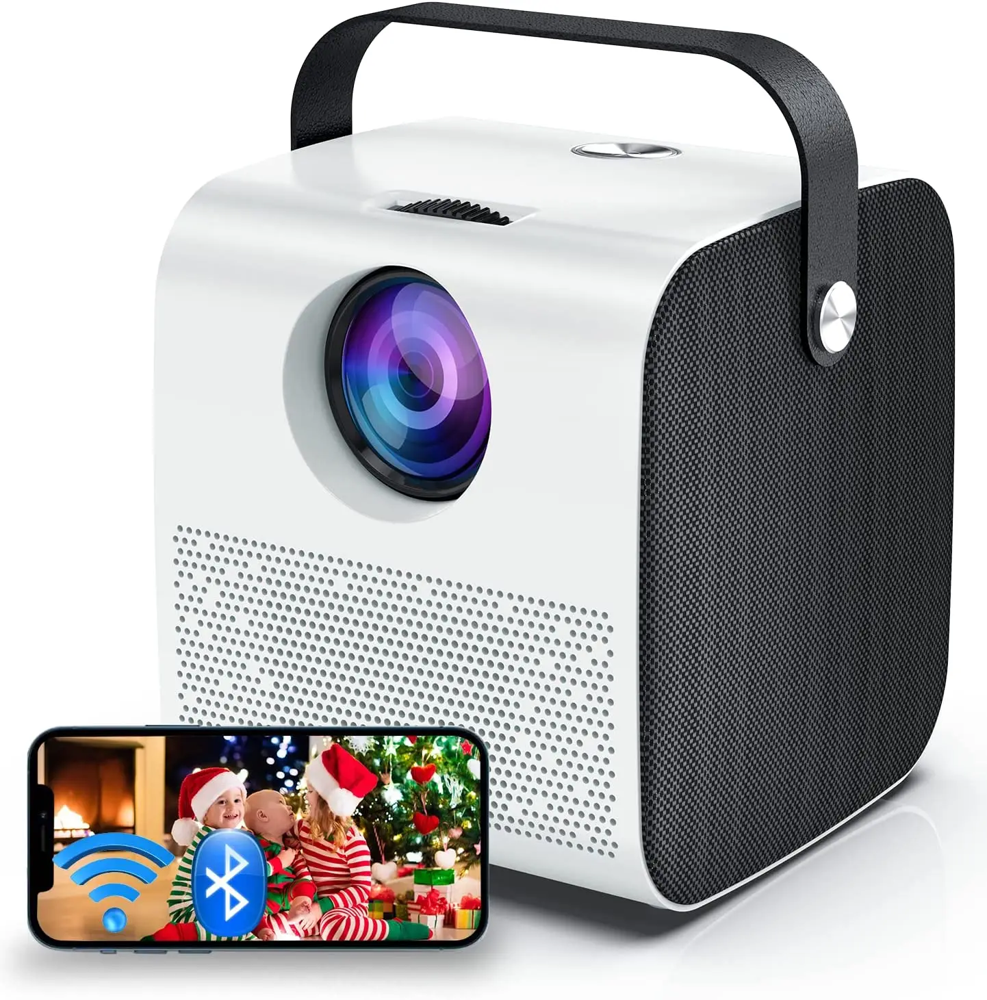 Salange P52 Home Theater LCD Projector 1080p Support Full HD Video Proyector Portable Home Movie Smart Projector Mini