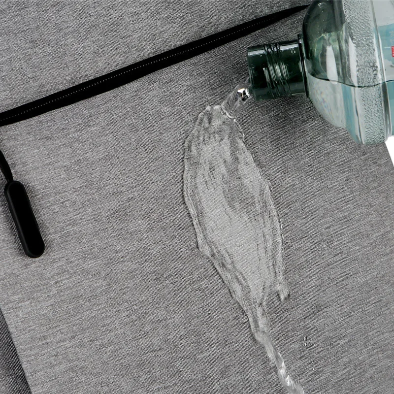 Men Laptop Bag with USB Custom Logo Waterproof Polyester Oem Fashion Unisex recycled Travel Backpack