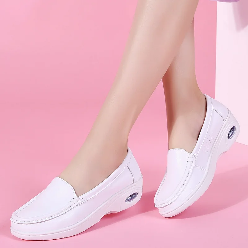wholesale medical shoes nurse giovanini white nursing flat shoes for women