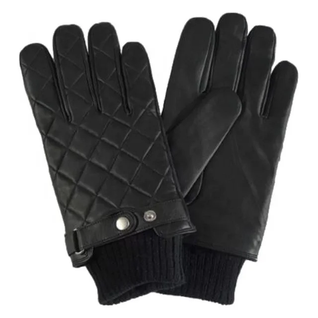Direct Factory Custom Classic Men Dress Leather Winter Quilted Gloves/Men Leather Winter Quilted Gloves