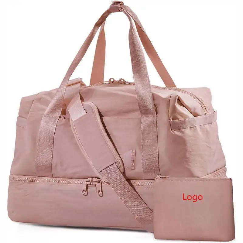 Travel Duffel Bags with Shoe Compartment and Toiletry Bag,Personal Item Travel Bag for Airlines, Carry on Overnight Tote Bag