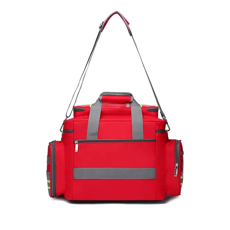 Portable handbag nurse oxygen fire rescue first aid kit empty large bag backpack medical sac overdose packaging for midwifery