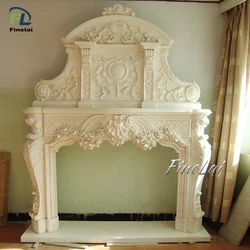 Finelai sale europe fireplace frame extra large marble fireplace fire surround and hearth