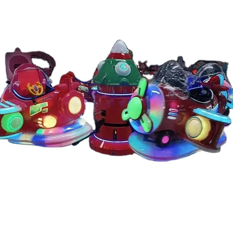carnival rides game fun fair amusement park rides attraction FRP horses mini kids rotary small plane
