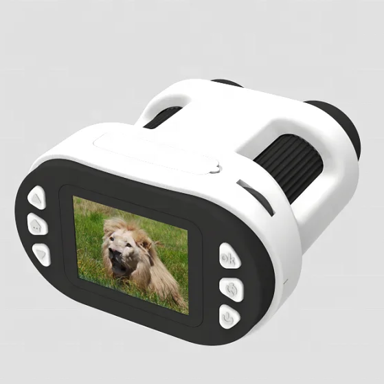 Original Factory Two Headed Microscope & Telescope Kids 220x Biological Microscope For Children Digital Microscope Camera