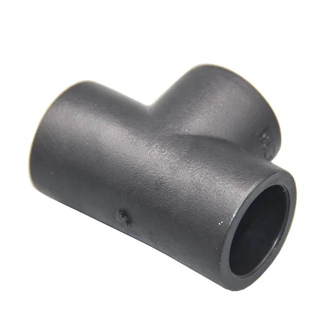 T20-T63 Popular PE Fitting Equal Tee For Water Pipe Line Connection Plastic Equal Tee Fitting