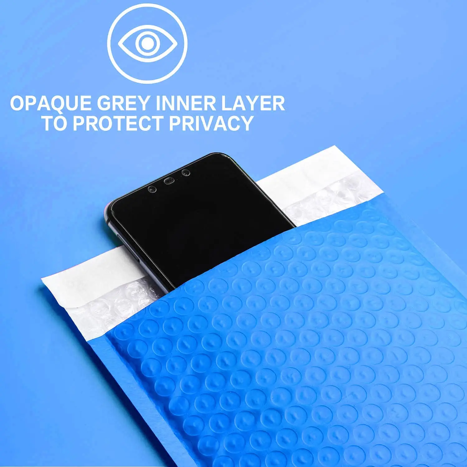 Custom Designer  blue colors Shipping Envelopes Mailing Bags Self Seal Adhesive Padded Packaging Poly Bubble Mailers