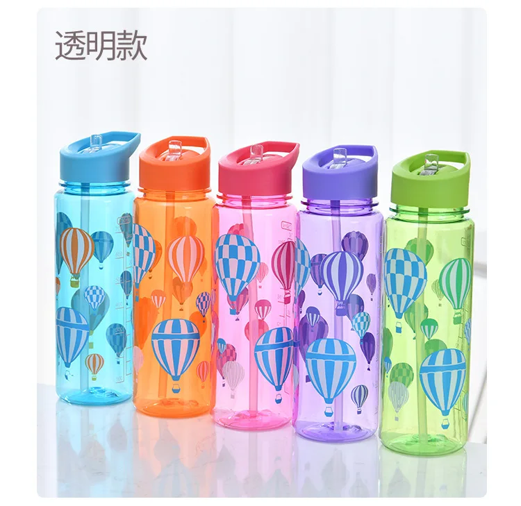 BPA Free Eco-friendly Plastic Colorful Student Sports Water Bottles