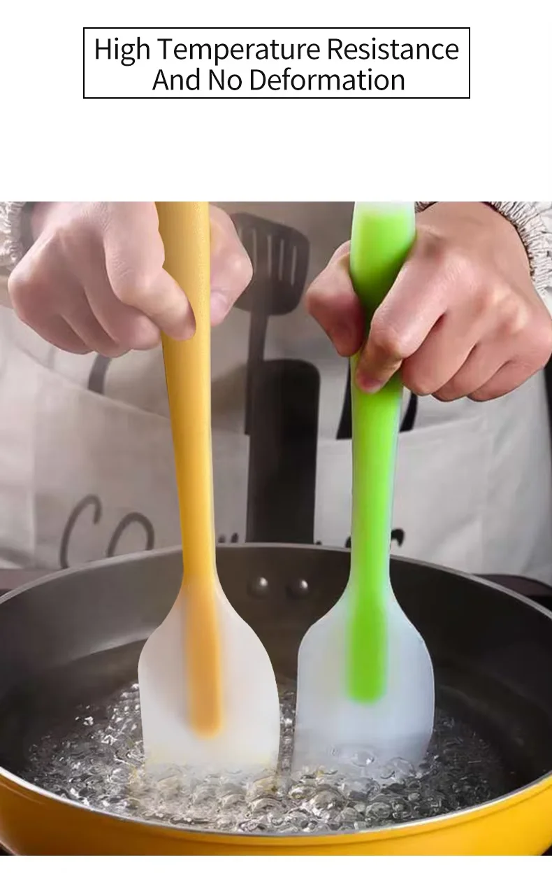 Small All-In-One Silicone Scraper Integrated Butter and Cake Cream Spatula Baking & Pastry Tool for Dough Usage