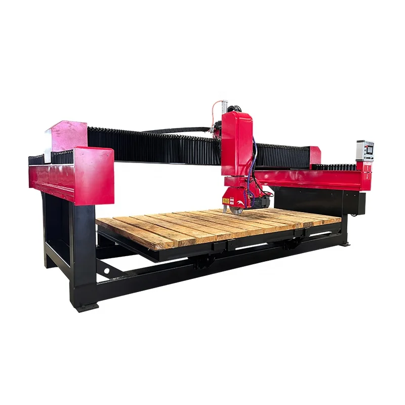 Hongyi Bridge Saw Cutter Machine For Natural Marble And Granite Floor Tiling Granite Tops