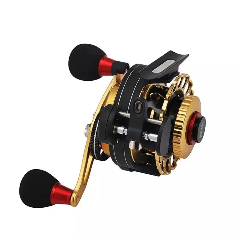 Full Metal Automatic Cable Aluminum Alloy 3.6:1 Gear Ratio Max Drag 6Kg Left Right Hand Eva Handle Flying Ice Raft Fishing Reel