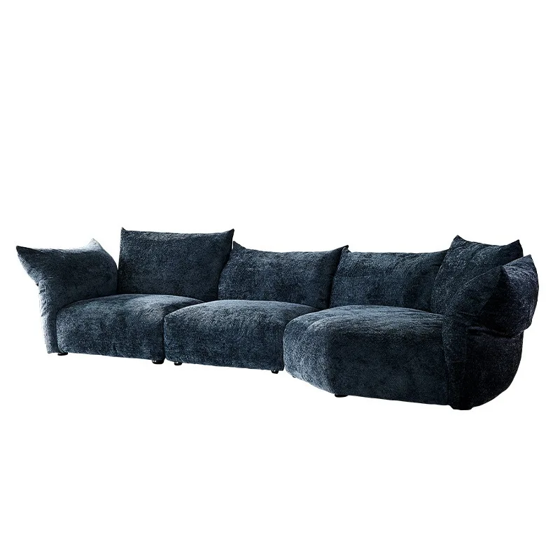 YASITE Light Luxury 1/2/3 seater L shape Fabric Edra flower fashion Modern Sofa Set for Living Room furniture